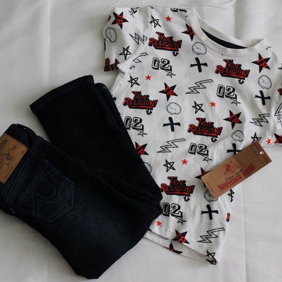 True Religion Other - True Religion Boys Shirt and Jeans Outfit NEW 4T